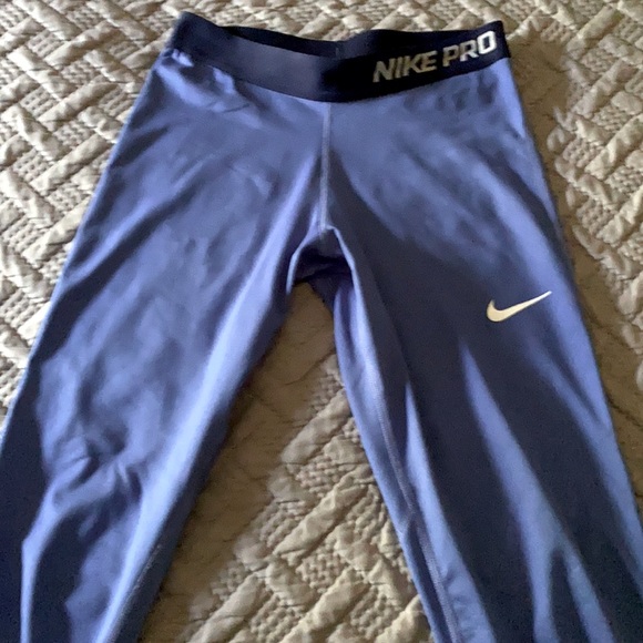 Nike pro blue leggings - Picture 1 of 1